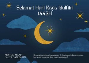 20 Contoh Kartu Ucapan Idul Fitri Bahasa Indonesia & Inggris