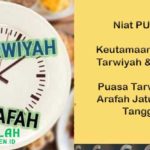 Niat Puasa Tarwiyah dan Arafah Keutamaan Tanggal